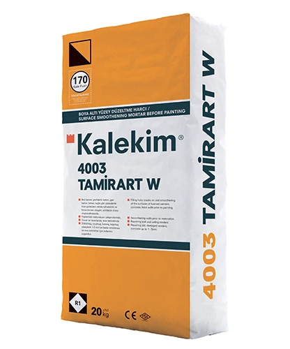 Шпаклевка на основе белого цемента 4003 Tamirart W белый 25 кг, Kalekim